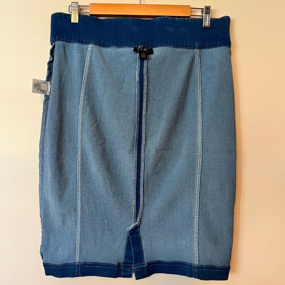 Thalia Sodi Indigo Jean Stretch Pencil Skirt - Picture 6 of 10